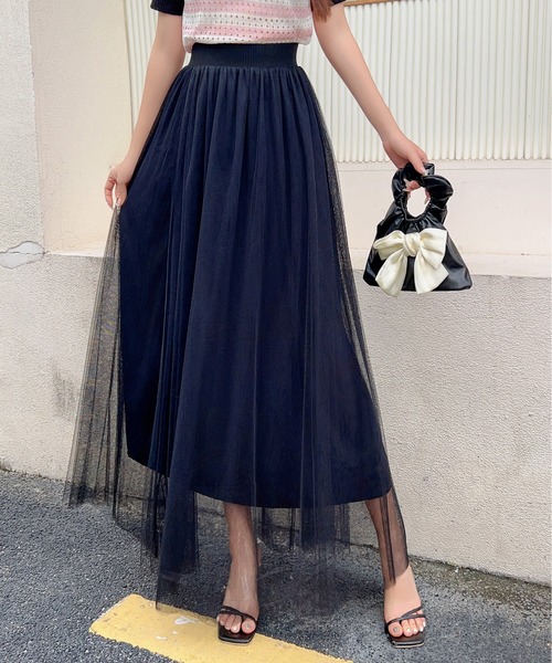 deux amour（ドゥーザムール）の「ボリュームチュールスカート（スカート・レディース・グレー/ブラック/ホワイト・FREE）」の15枚目の写真