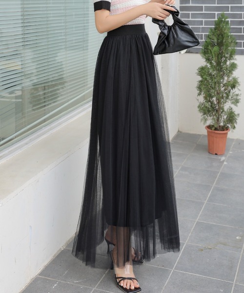 deux amour（ドゥーザムール）の「ボリュームチュールスカート（スカート・レディース・グレー/ブラック/ホワイト・FREE）」の21枚目の写真