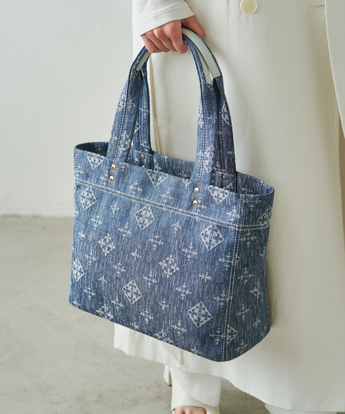 russet（ラシット）の「【Denim Jacquard】トートバッグ (CE-1270
