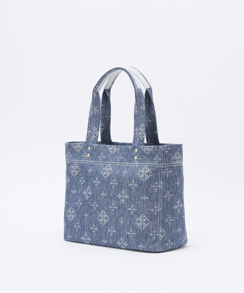 ★新品タグ付き★russet【Denim jacquard】シンプルトートバッグ russet（ラシット）の「【Denim Jacquard】トートバッグ (CE-1270