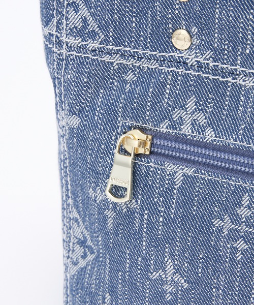 ★極美品★russet【Denim Jacquard】2wayトートバッグ 中古・古着通販】russet (ラシット) Denim jacquard 2wayミニトート