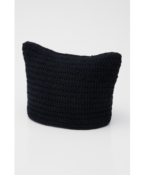 SLY（スライ）の「【再入荷】KITTY KNIT BEANIE キティ ニット ビーニー ネコ耳 猫耳 ニット帽（ニットキャップ/ビーニー・レディース・ブラック/カーキ/ホワイト・FREE）」の20枚目の写真