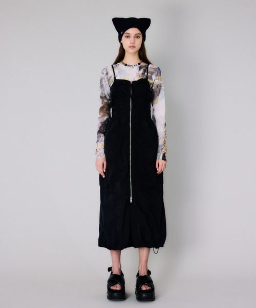 SLY（スライ）の「【再入荷】KITTY KNIT BEANIE キティ ニット ビーニー ネコ耳 猫耳 ニット帽（ニットキャップ/ビーニー・レディース・ブラック/カーキ/ホワイト・FREE）」の10枚目の写真