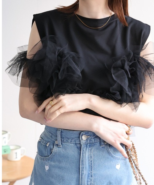 【seo】3WAYチュールトップス・オールインワンセット girl（ガール）の「3WAYチュールトップス・オールインワンセット