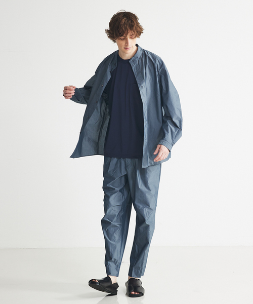 ABAHOUSE（アバハウス）の「【セットアップ対応】シャンブレー タイプライター アトリエシャツ（シャツ/ブラウス・メンズ・ブルー/ブラック/ベージュ・44/46/48）」の5枚目の写真