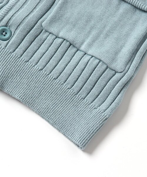 p.premier（ピードットプルミエ）の「ポケットデザインサマーニットジレ（ベスト・キッズ・オフホワイト/ブラック/サックスブルー・100/90/80/110/140/130/120）」の17枚目の写真