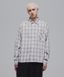 tk.TAKEO KIKUCHI | オンブレーチェック長袖シャツ(シャツ/ブラウス)