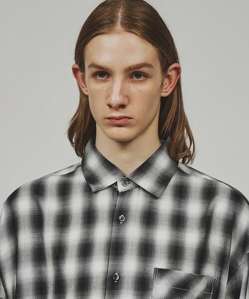 tk.TAKEO KIKUCHI(ティーケータケオキクチ)の「◆オンブレーチェック長袖シャツ(シャツ/ブラウス・メンズ・グレー系1/ブラック系1・01/02/03)」の6枚目の写真