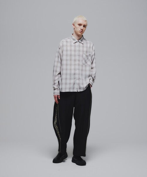 tk.TAKEO KIKUCHI(ティーケータケオキクチ)の「◆オンブレーチェック長袖シャツ(シャツ/ブラウス・メンズ・グレー系1/ブラック系1・01/02/03)」の15枚目の写真