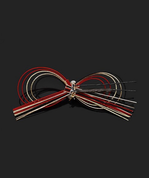 kimonomachi（キモノマチ）の「水引き 髪飾り ポイント髪飾り 髪飾り成人式　振袖髪飾り　袴 卒業式 成人式　 謝恩会 ヘアアクセサリー ヘアアレンジ Uピン髪飾り　ヘアアレンジ（和装小物・レディース・レッド/ゴールド/ブラック×ゴールド・ONE SIZE）」の11枚目の写真