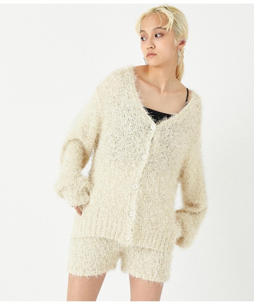 ANAP(アナップ)の「ファンシーヤーンラメニットショートパンツ(その他パンツ・レディース・ライトベージュ/グレー・FREE)」の7枚目の写真