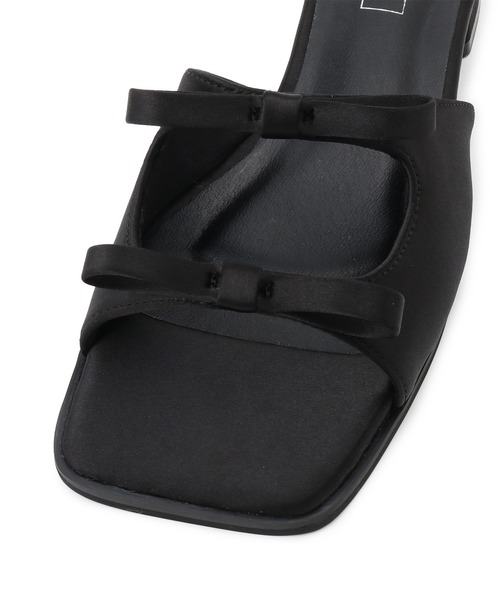 Juze(ジュゼ)の「ダブルサテンリボンサンダル(サンダル・レディース・ブラック/その他・S/M/L)」の19枚目の写真