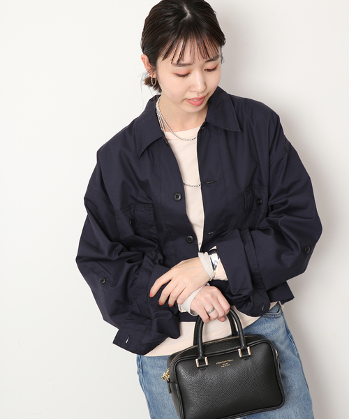 SLOBE IENA(スローブイエナ)の「【ROTHCO/ロスコ】 SHORT ブルゾン(ミリタリージャケット・レディース・ネイビー・FREE)」の13枚目の写真