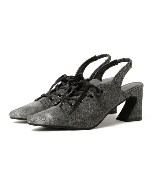 Ray BEAMS（レイビームス）の「Ray BEAMS / レースアップ ミュール（サンダル・レディース・ブラック/ブルー系その他4・23.0cm/23.5cm/24.0cm/24.5cm/25.0cm）」の4枚目の写真