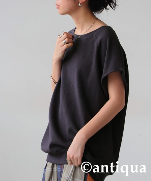 antiqua(アンティカ)の「ラグランベストトップス(ベスト・レディース・グレー系その他/ブラック/カーキオリーブ・FREE)」の15枚目の写真