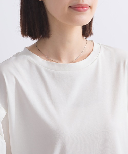PICCIN 裾リボンタックスリーブコットンカットソー PICCIN（ピッチン）の「裾リボンタックスリーブコットン
