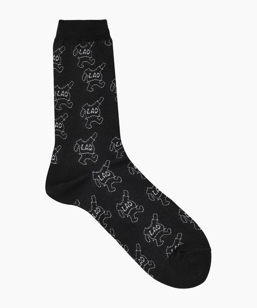 LAD MUSICIAN(ラッドミュージシャン)の「SOCKS(ソックス/靴下・メンズ・ダークネイビー/ブラック×グレー/グレー/ブラック×ブルー・FREE)」の3枚目の写真