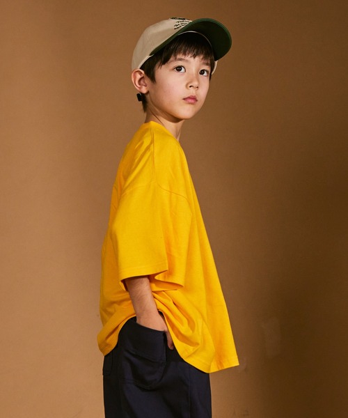 PAIRMANON STREET（ペアマノンストリート）の「【PAIRMANON STREET】アソート 無地 クレイジー 配色 半袖 Tシャツ（Tシャツ/カットソー・キッズ・ブラック/ブラック系その他/イエロー/ネイビー/ホワイト/ホワイト系その他/グリーン/レッド/ベージュ系その他・100/110/120/140/130/150/90）」の8枚目の写真