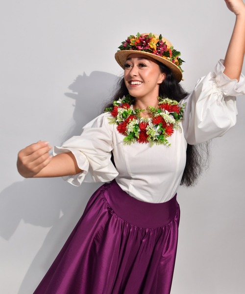 Maunaloa(マウナロア)の「【Maunaloa】バルーンスリーブブラウス(シャツ/ブラウス・レディース・ブラック/ホワイト・L/M/S/XL)」の10枚目の写真