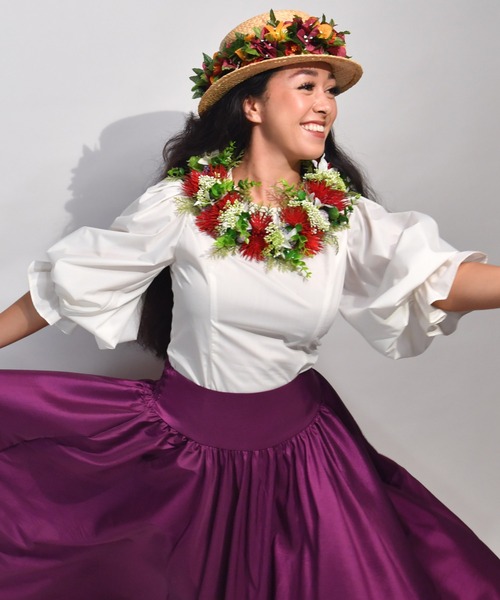 Maunaloa(マウナロア)の「【Maunaloa】バルーンスリーブブラウス(シャツ/ブラウス・レディース・ブラック/ホワイト・L/M/S/XL)」の11枚目の写真