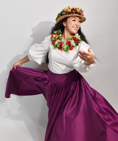 Maunaloa(マウナロア)の「【Maunaloa】バルーンスリーブブラウス(シャツ/ブラウス・レディース・ブラック/ホワイト・L/M/S/XL)」の12枚目の写真