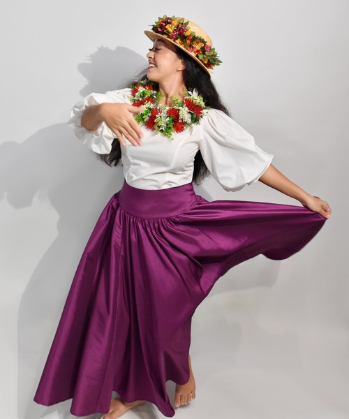 Maunaloa(マウナロア)の「【Maunaloa】バルーンスリーブブラウス(シャツ/ブラウス・レディース・ブラック/ホワイト・L/M/S/XL)」の13枚目の写真