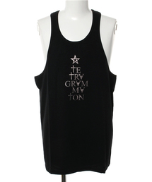 NO ID. | C天竺ペンタグラムプリントルーズタンクトップ(タンクトップ)