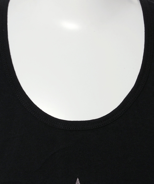 NO ID.（ノーアイディ）の「C天竺ペンタグラムプリントルーズタンクトップ（タンクトップ・メンズ・ブラック/ホワイト・1/2）」の5枚目の写真