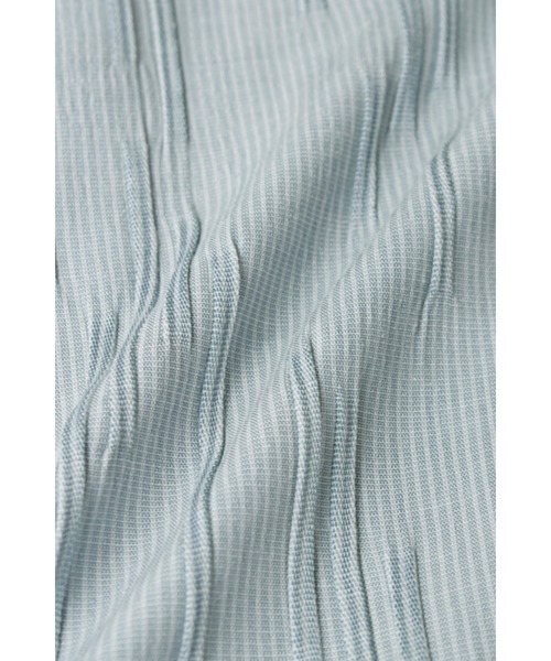 TORNADO MART(トルネードマート)の「ZERO by TORNADO MART∴ランダムタックストライプ7分袖シャツ(シャツ/ブラウス・メンズ・ブラック/グレー系その他/アイボリー/ブルー系1・M/L/LL/XXL)」の6枚目の写真