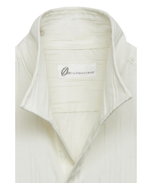 TORNADO MART(トルネードマート)の「ZERO by TORNADO MART∴ランダムタックストライプ7分袖シャツ(シャツ/ブラウス・メンズ・ブラック/グレー系その他/アイボリー/ブルー系1・M/L/LL/XXL)」の12枚目の写真