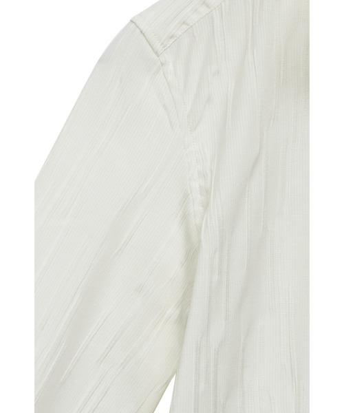 TORNADO MART(トルネードマート)の「ZERO by TORNADO MART∴ランダムタックストライプ7分袖シャツ(シャツ/ブラウス・メンズ・ブラック/グレー系その他/アイボリー/ブルー系1・M/L/LL/XXL)」の13枚目の写真