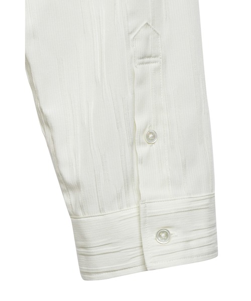 TORNADO MART(トルネードマート)の「ZERO by TORNADO MART∴ランダムタックストライプ7分袖シャツ(シャツ/ブラウス・メンズ・ブラック/グレー系その他/アイボリー/ブルー系1・M/L/LL/XXL)」の15枚目の写真