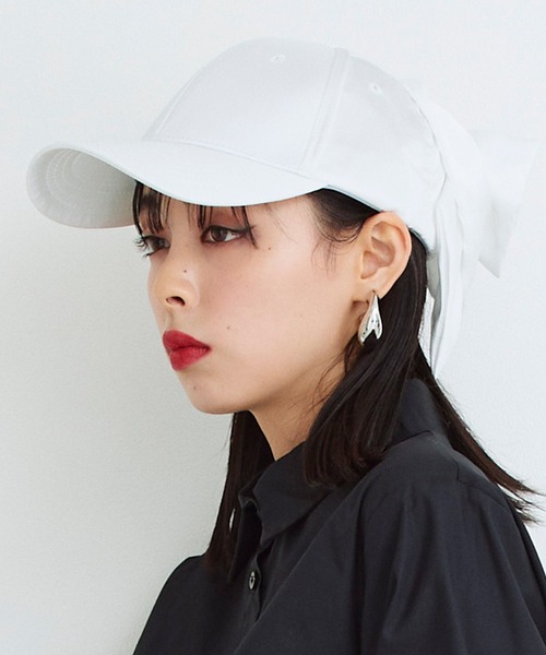 Narcissus(ナルシス)の「【Narcissus】リボンキャップ(キャップ・レディース・ホワイト/ブラック・FREE)」の20枚目の写真