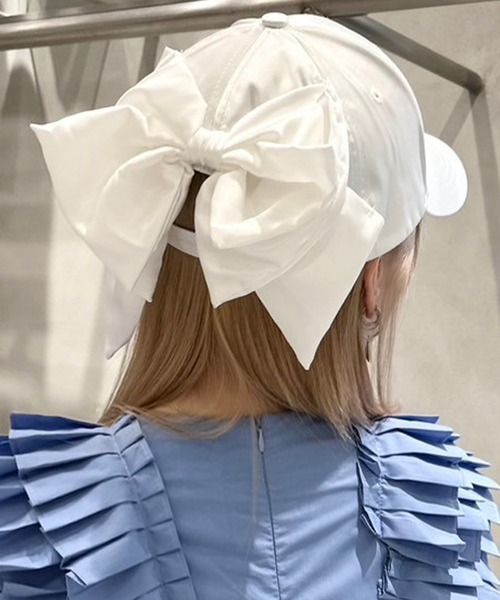 Narcissus(ナルシス)の「【Narcissus】リボンキャップ(キャップ・レディース・ホワイト/ブラック・FREE)」の22枚目の写真