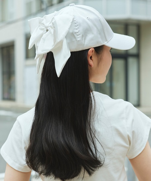 Narcissus(ナルシス)の「【Narcissus】リボンキャップ(キャップ・レディース・ホワイト/ブラック・FREE)」の18枚目の写真