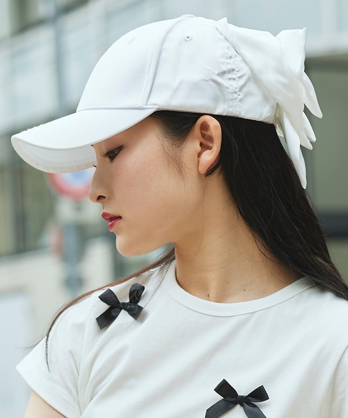 Narcissus(ナルシス)の「【Narcissus】リボンキャップ(キャップ・レディース・ホワイト/ブラック・FREE)」の19枚目の写真