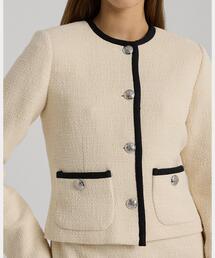 希少✨ラルフローレン ツートーン ブークレ クロップド ジャケット