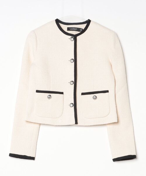 RALPH LAUREN ジャケット アイボリー 4 カジュアル オフィス LAUREN RALPH LAUREN（ローレン ラルフ ローレン）の「ツートーン