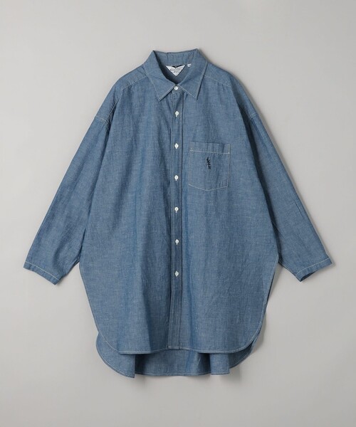 AMERICANA（アメリカーナ）の「＜Americana＞スリット シャツワンピース（シャツワンピース・レディース・ネイビー・FREE）」の8枚目の写真