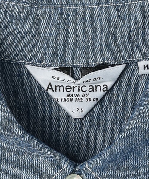 AMERICANA（アメリカーナ）の「＜Americana＞スリット シャツワンピース（シャツワンピース・レディース・ネイビー・FREE）」の16枚目の写真