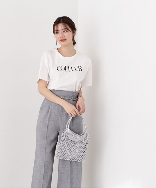 PROPORTION BODY DRESSING(プロポーションボディドレッシング)の「メッセージTシャツ / 1214160404(Tシャツ/カットソー・レディース・ダークグレー/ホワイト・FREE)」の4枚目の写真