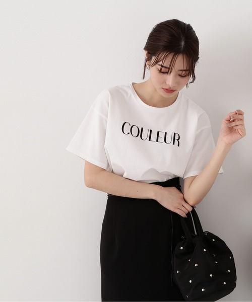 PROPORTION BODY DRESSING(プロポーションボディドレッシング)の「メッセージTシャツ / 1214160404(Tシャツ/カットソー・レディース・ダークグレー/ホワイト・FREE)」の5枚目の写真