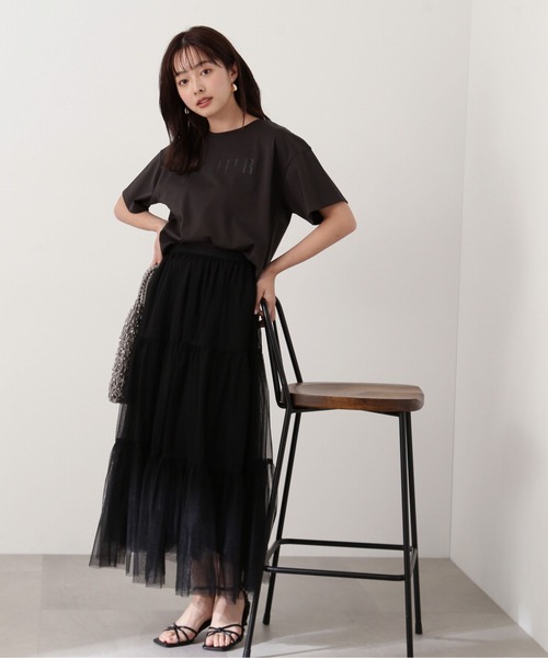 PROPORTION BODY DRESSING(プロポーションボディドレッシング)の「メッセージTシャツ / 1214160404(Tシャツ/カットソー・レディース・ダークグレー/ホワイト・FREE)」の14枚目の写真