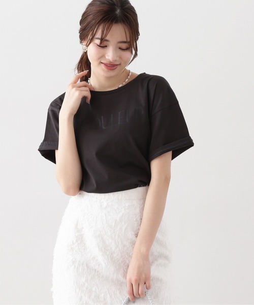 PROPORTION BODY DRESSING(プロポーションボディドレッシング)の「メッセージTシャツ / 1214160404(Tシャツ/カットソー・レディース・ダークグレー/ホワイト・FREE)」の17枚目の写真