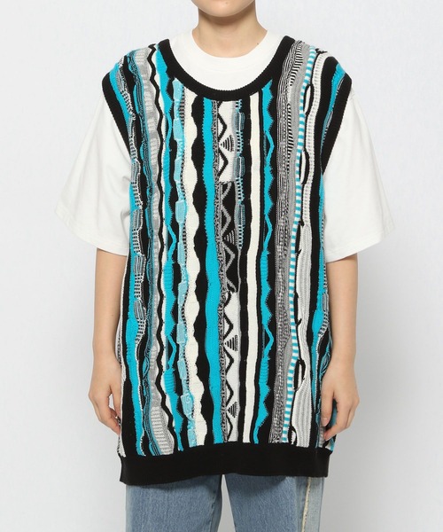 【セール】【UNISEX/2サイズ展開】マルチパターンベスト（ベスト）｜Anui（アニュイ）