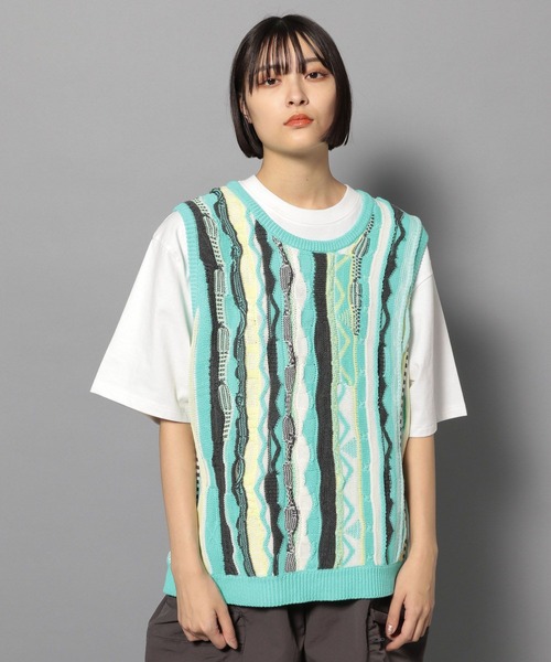 【セール】【UNISEX/2サイズ展開】マルチパターンベスト（ベスト）｜Anui（アニュイ）