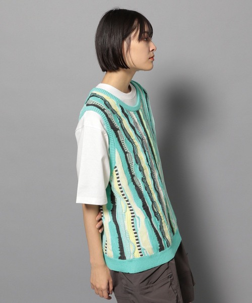 【セール】【UNISEX/2サイズ展開】マルチパターンベスト（ベスト）｜Anui（アニュイ）