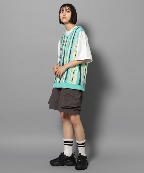 【セール】【UNISEX/2サイズ展開】マルチパターンベスト（ベスト）｜Anui（アニュイ）