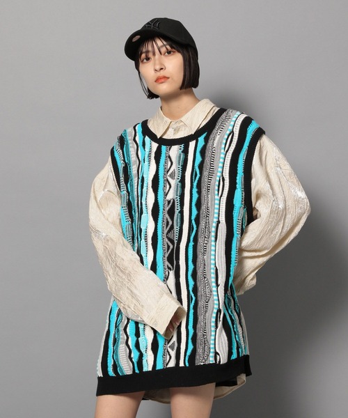 【セール】【UNISEX/2サイズ展開】マルチパターンベスト（ベスト）｜Anui（アニュイ）