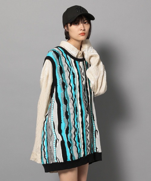 【セール】【UNISEX/2サイズ展開】マルチパターンベスト（ベスト）｜Anui（アニュイ）